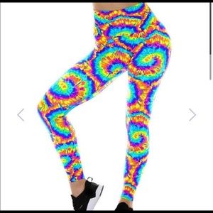 K-deer tie dye leggings size xs
